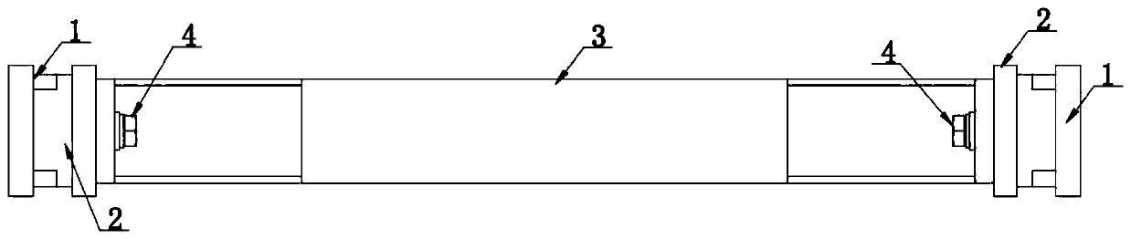 Rear shaft of chip removal machine