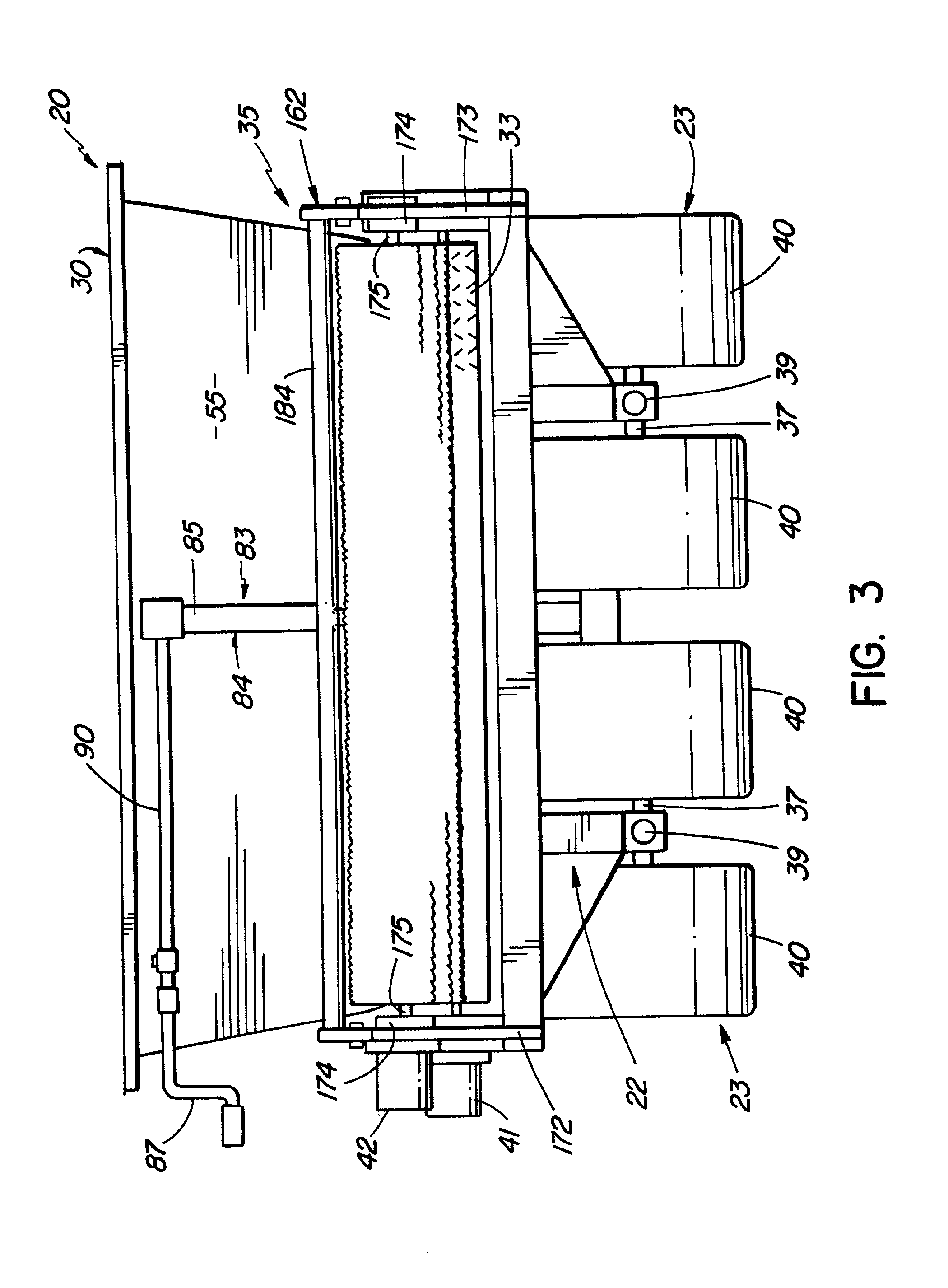 Material spreading apparatus