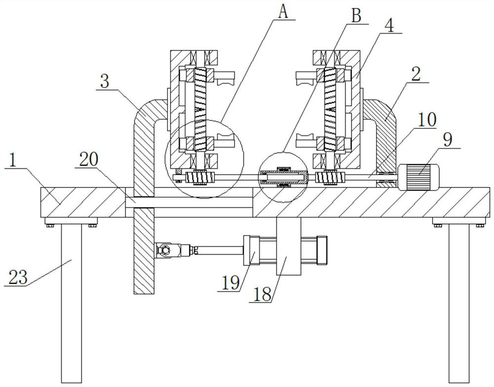 Alignment device for net rack rod part welding equipment