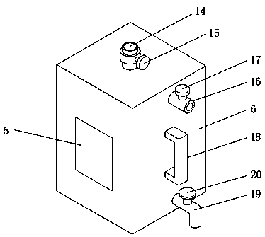 Waste heat recovery device for coating environmental-friendly mechanical equipment