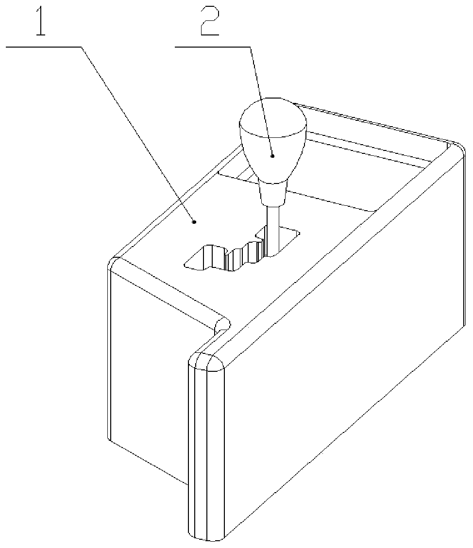 Automatic control shifting device based on synchronous belt and guide rail slider