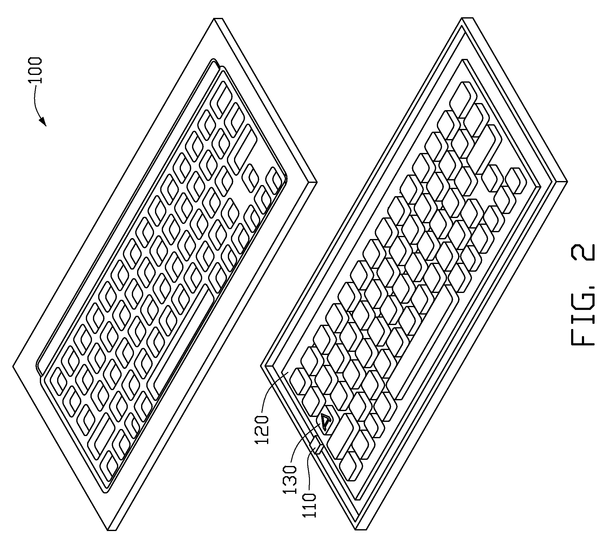 Luminous keyboard assembly