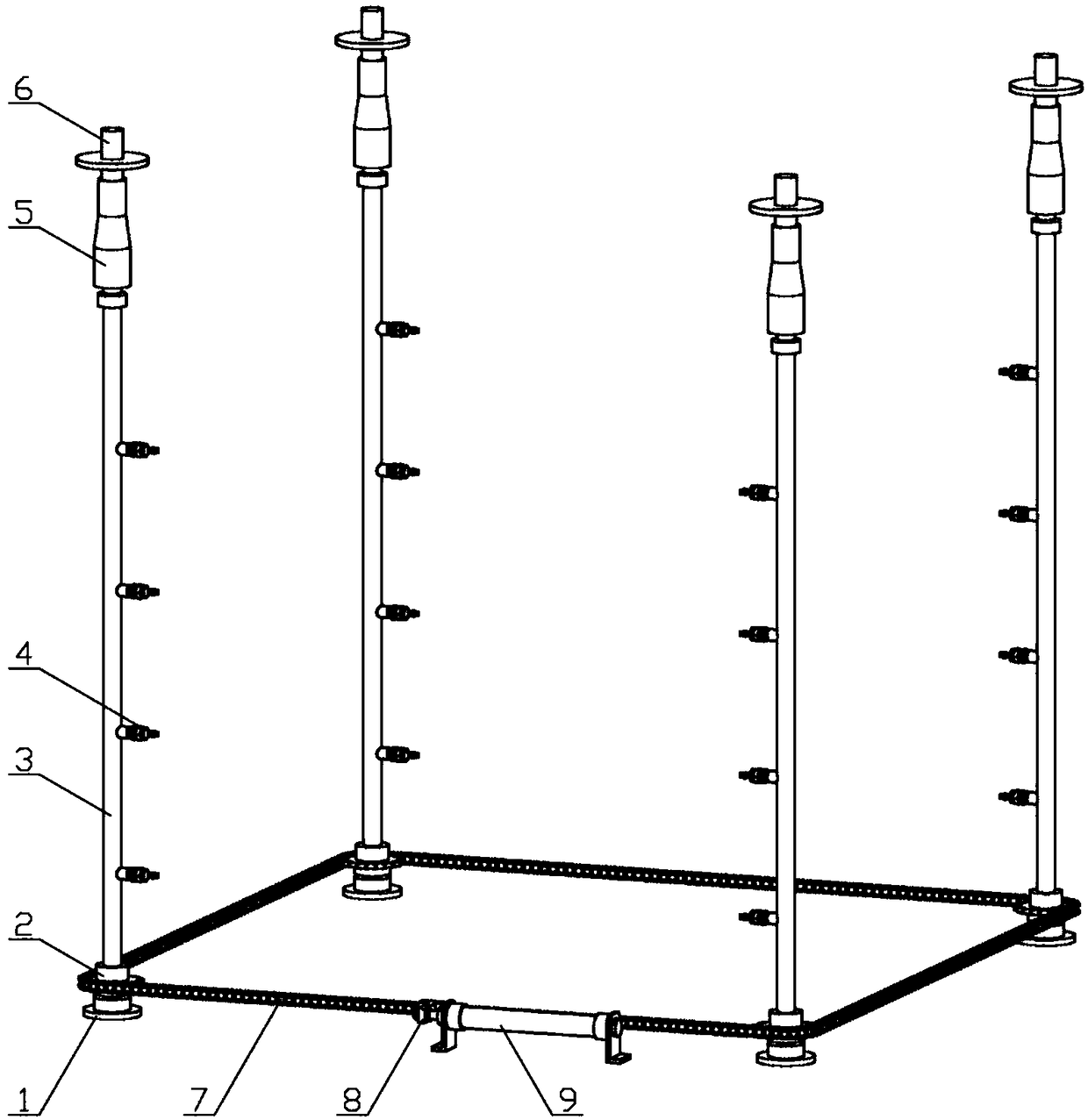 An all-round automatic cleaning system and its application