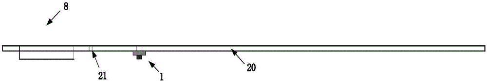 Mobile phone antenna with inductive coupling monopole branch and capacitive coupling ring branch