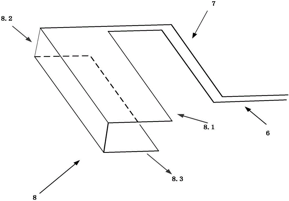 Mobile phone antenna with inductive coupling monopole branch and capacitive coupling ring branch