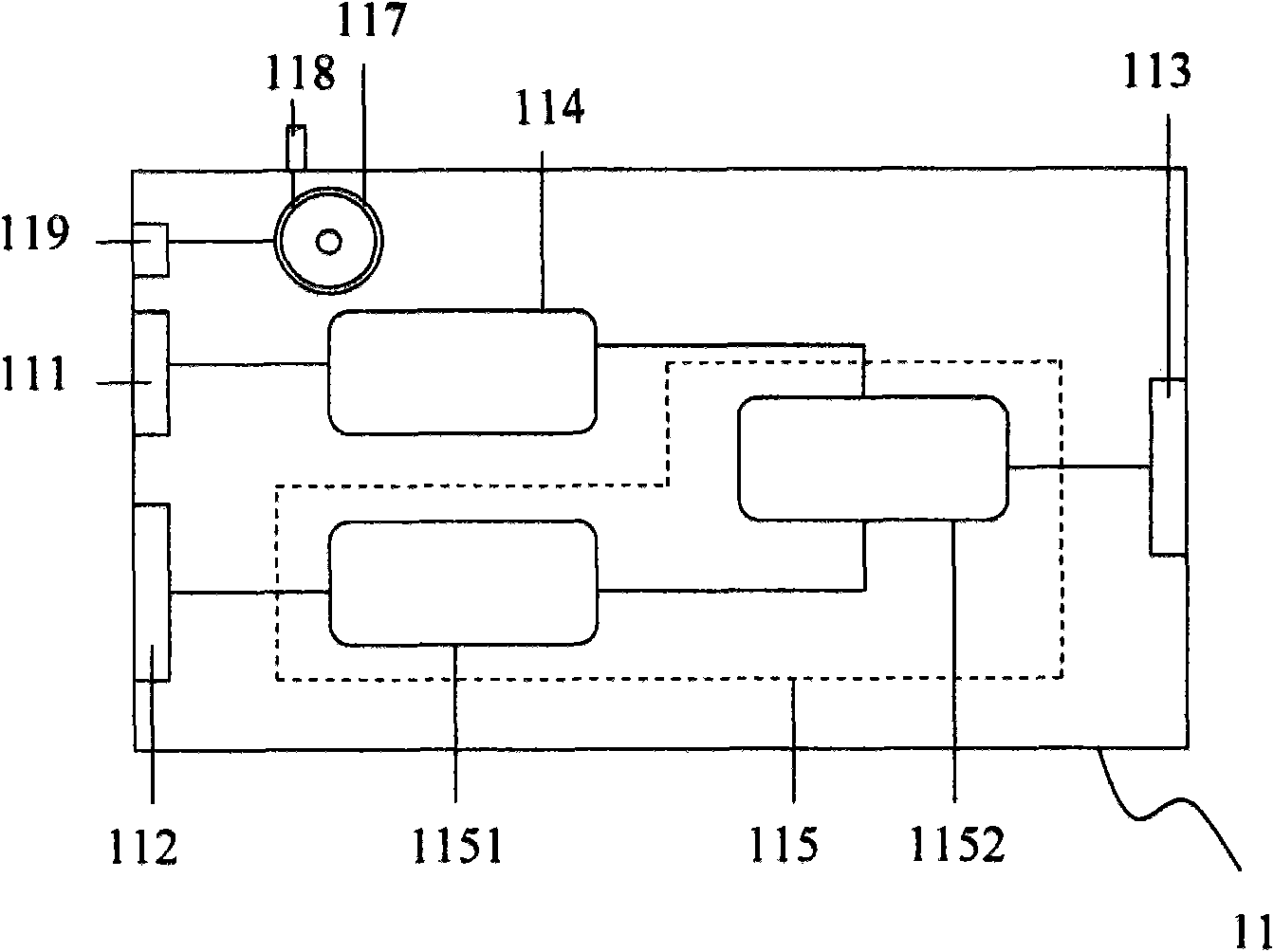 System for controlling a host computer by a portable computer