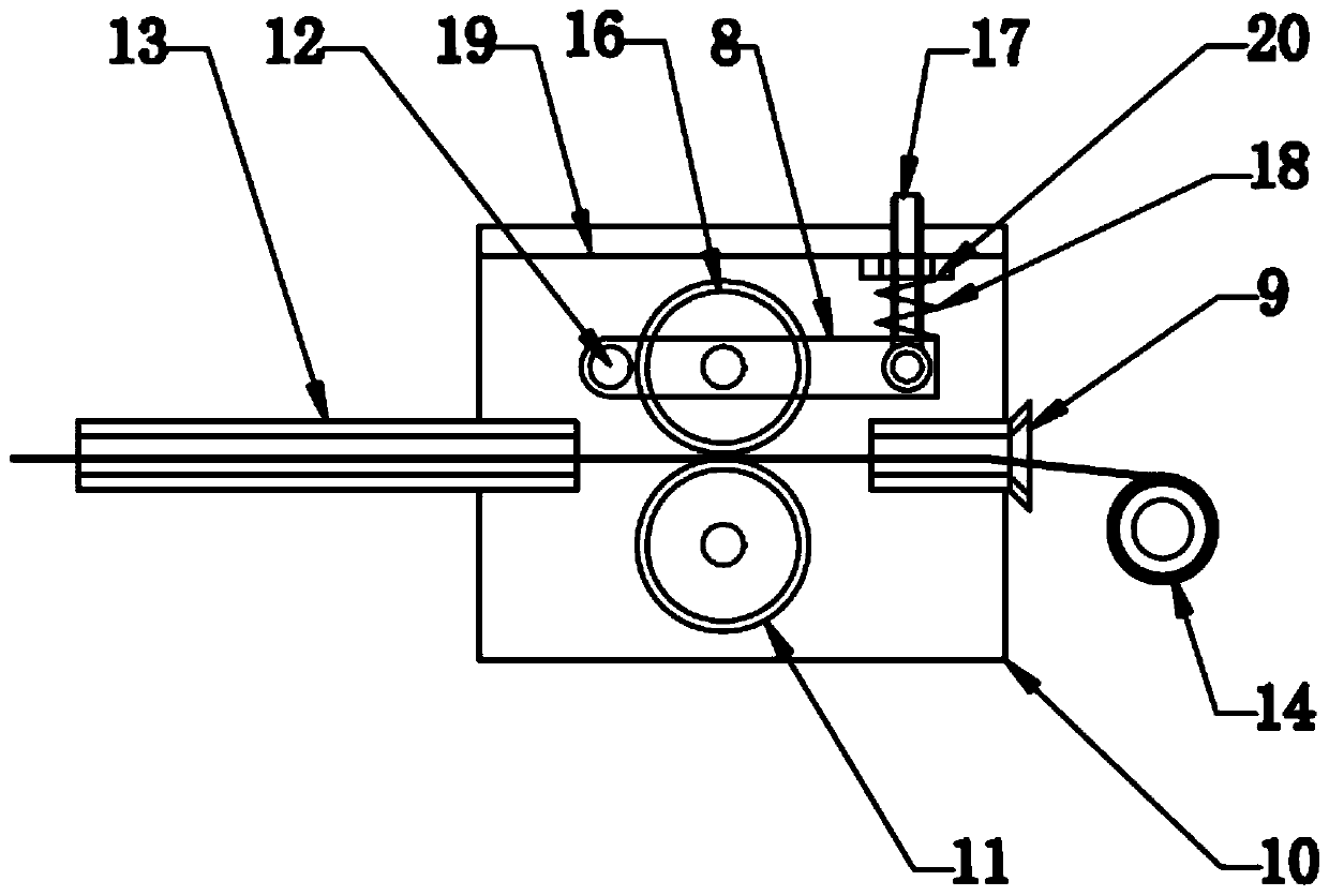 Vacuum furnace wire-feeding device