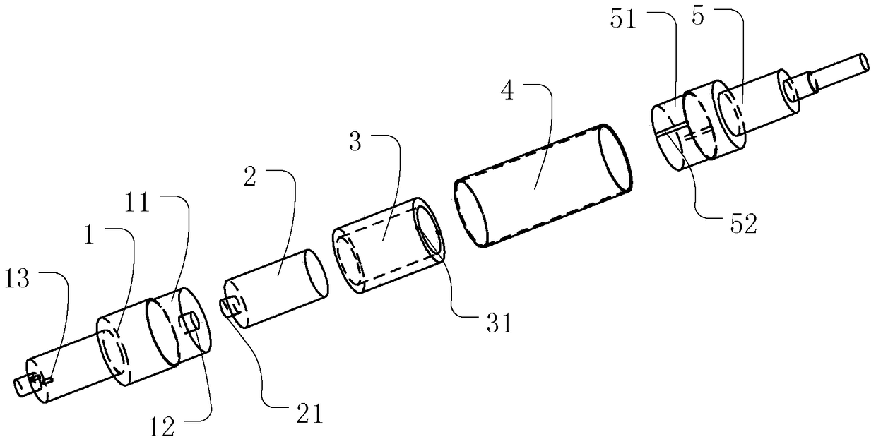 Rotary shaft of permanent magnet motor and installation method thereof