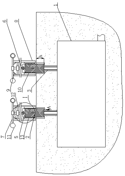 Flow guide device for water drainage of saline and alkaline land