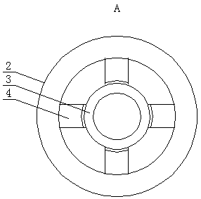 Flow guide device for water drainage of saline and alkaline land