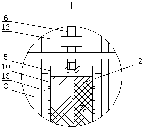 Flow guide device for water drainage of saline and alkaline land