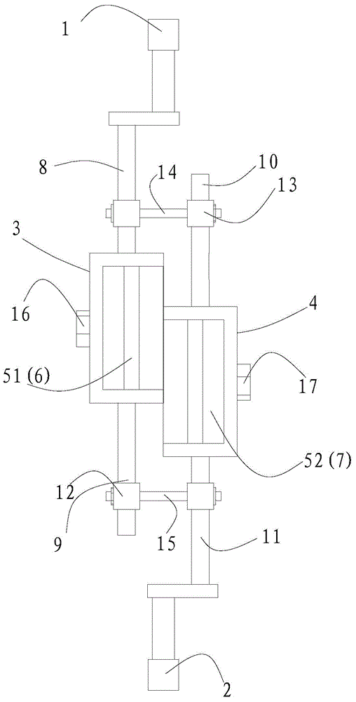 Clamp and method for detecting mechanical property of rolled composite material thermal simulation test sample