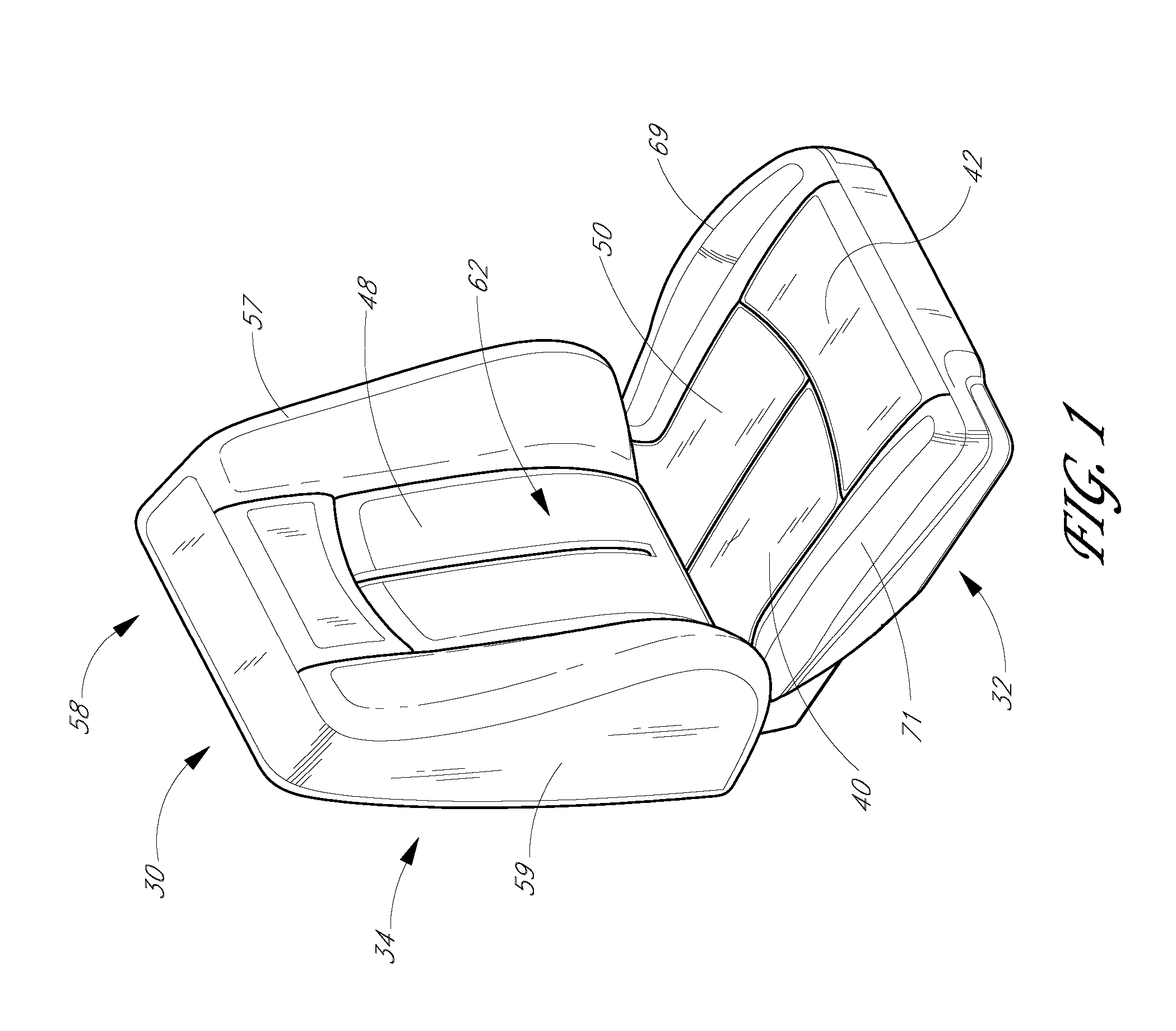 Apparatus for providing fluid through a vehicle seat