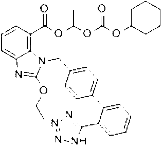 Oral candesartan cilexetil solid preparation and preparation method thereof