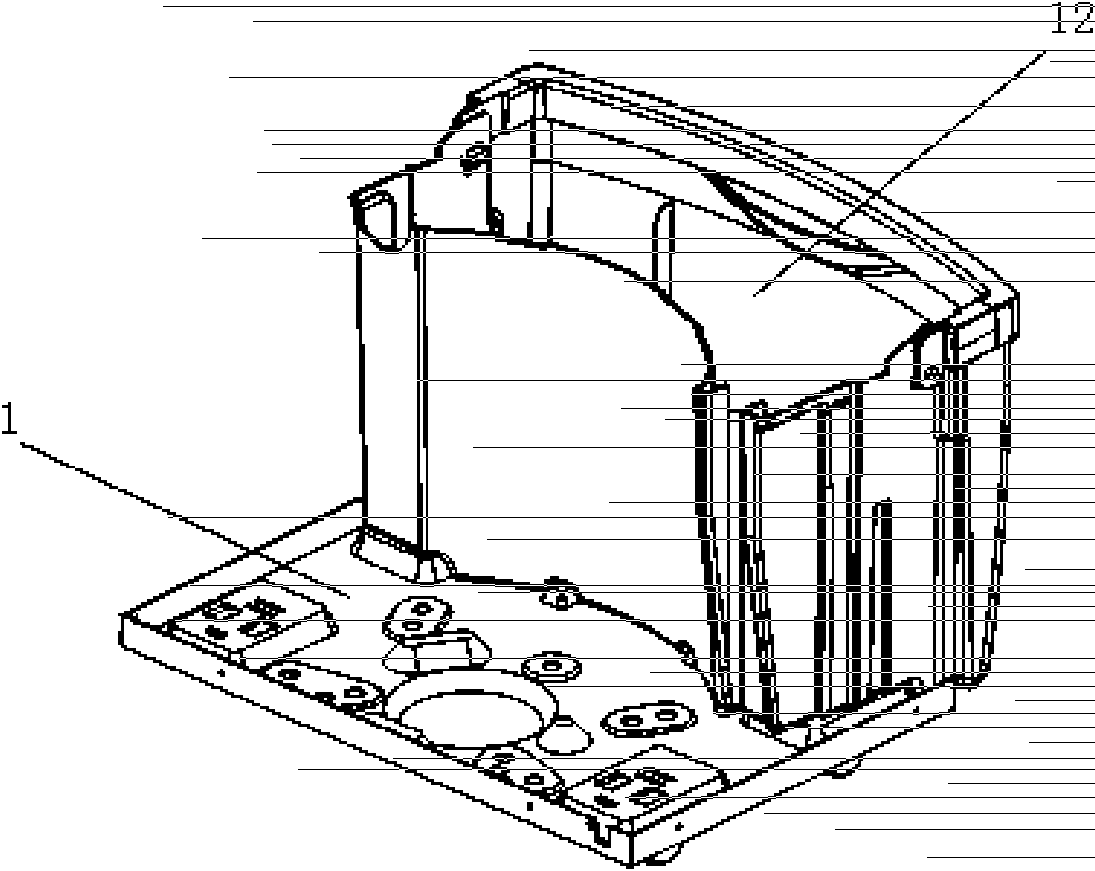 Guide shell structure of dehumidifier