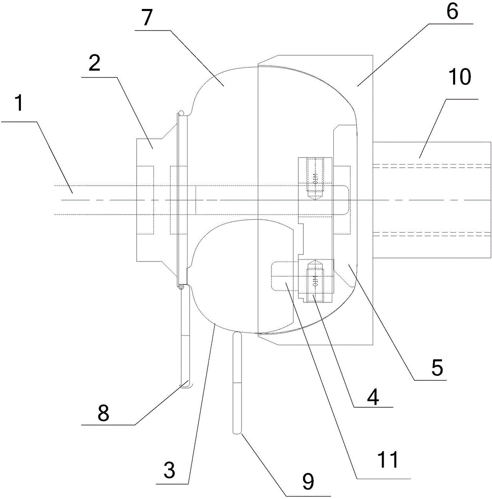 Spin-forming mould for kettle body of sliver kettle