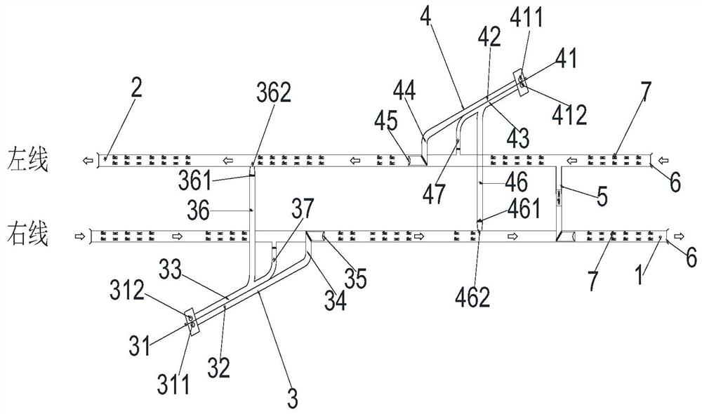 Inclined shaft feeding and discharging and single transverse channel combined highway tunnel ventilation system and method