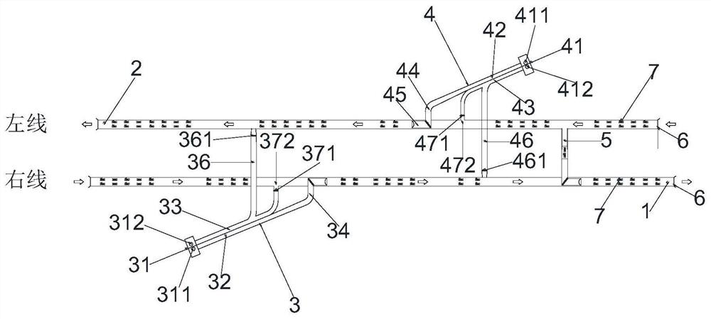 Inclined shaft feeding and discharging and single transverse channel combined highway tunnel ventilation system and method