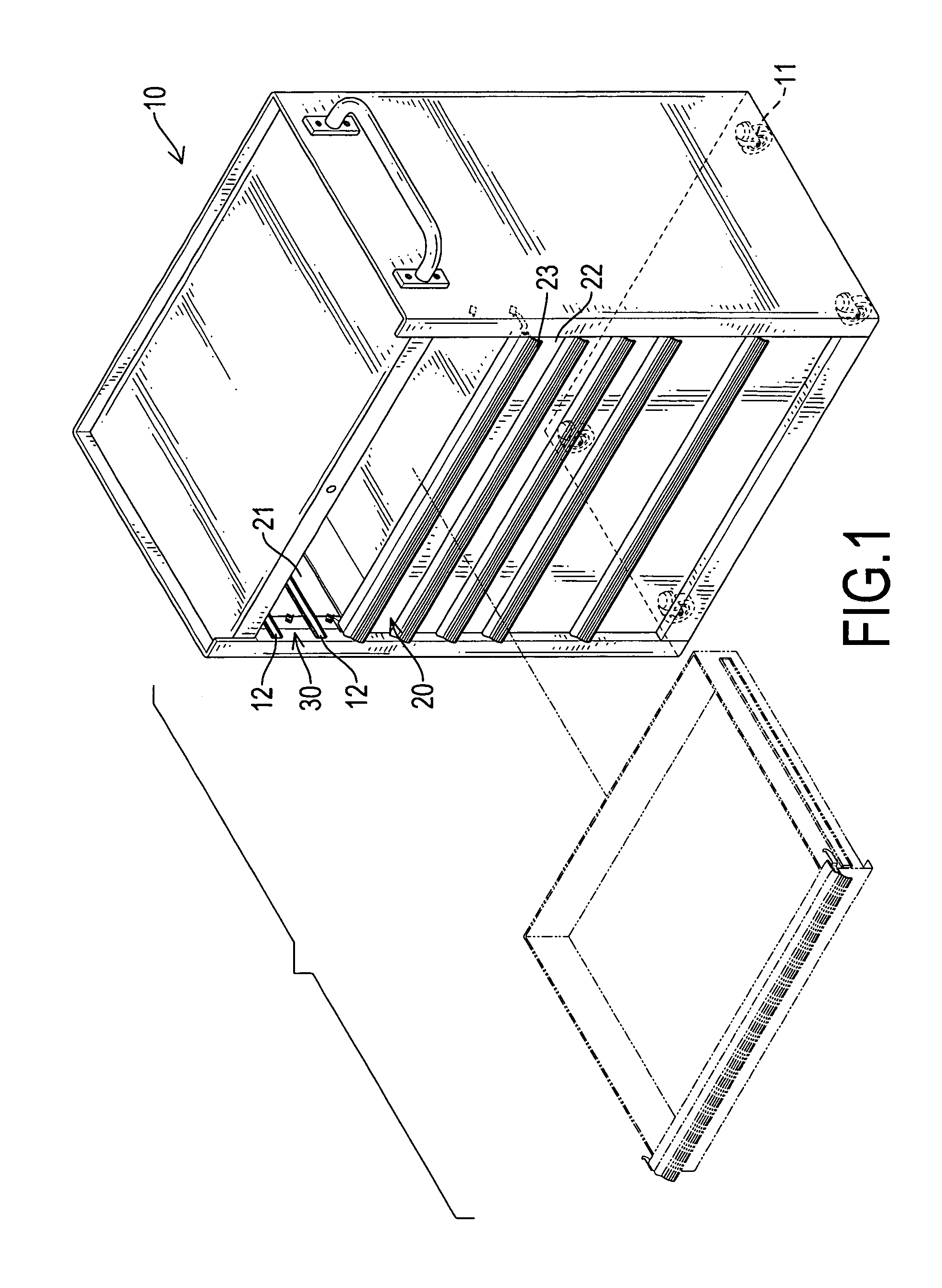 Tool cabinet with a positioning device for drawers