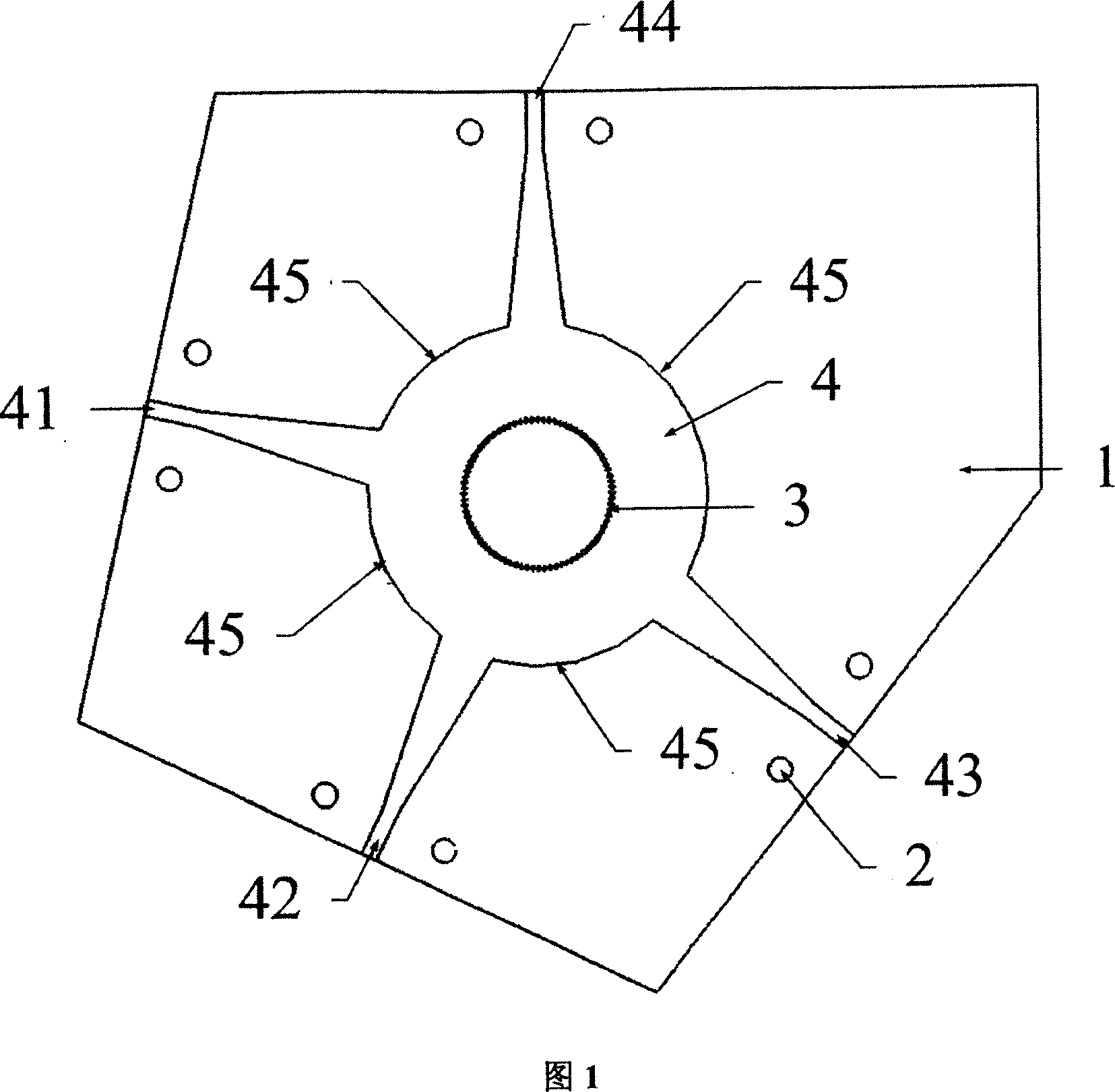 Half module substrate integrated wave guide ring electric bridge