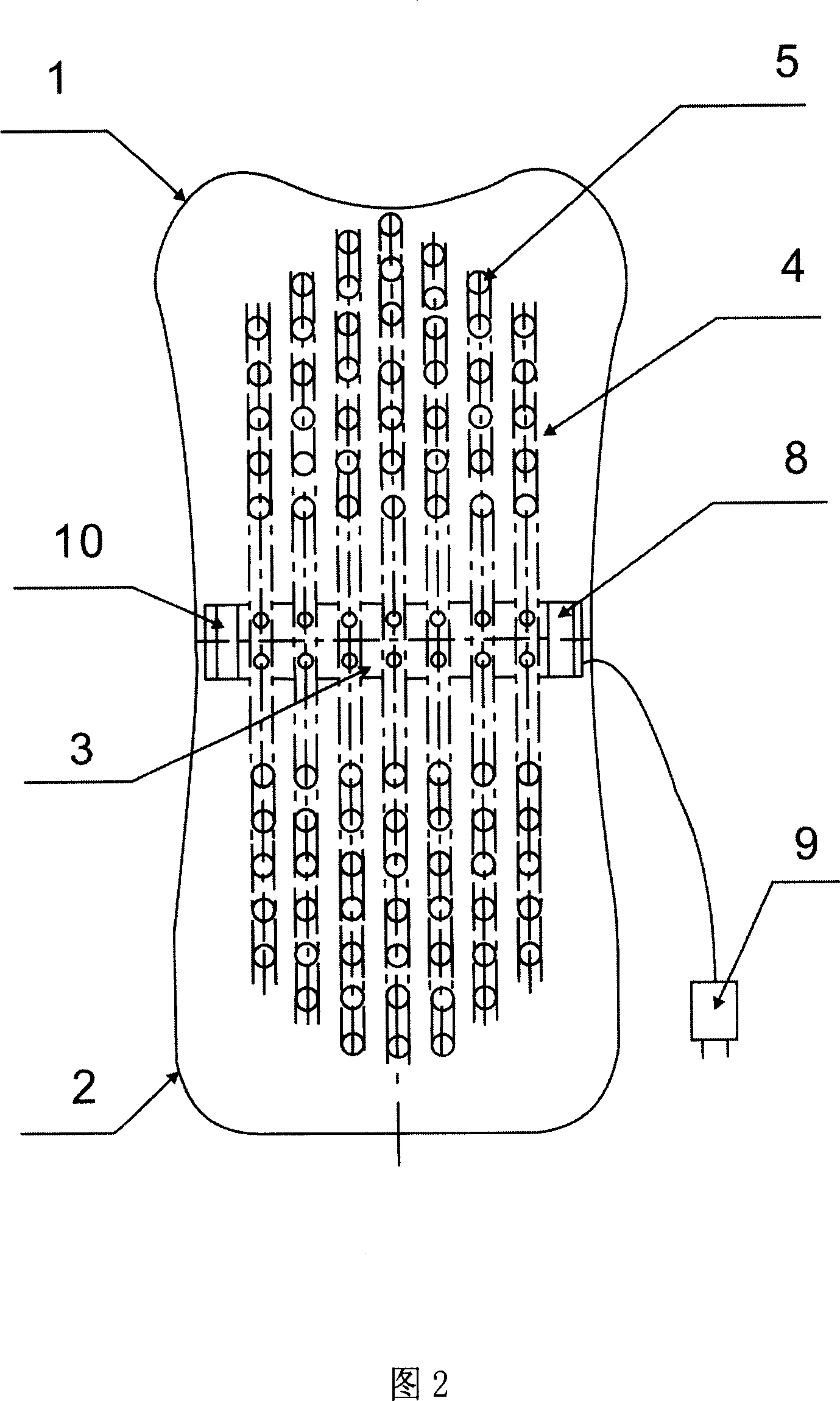 Ventilation seat and back cushion for vehicle