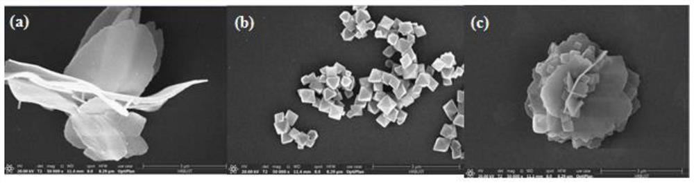 Flaky CeO2/UIO-66-NH2 composite photocatalytic material and preparation method thereof