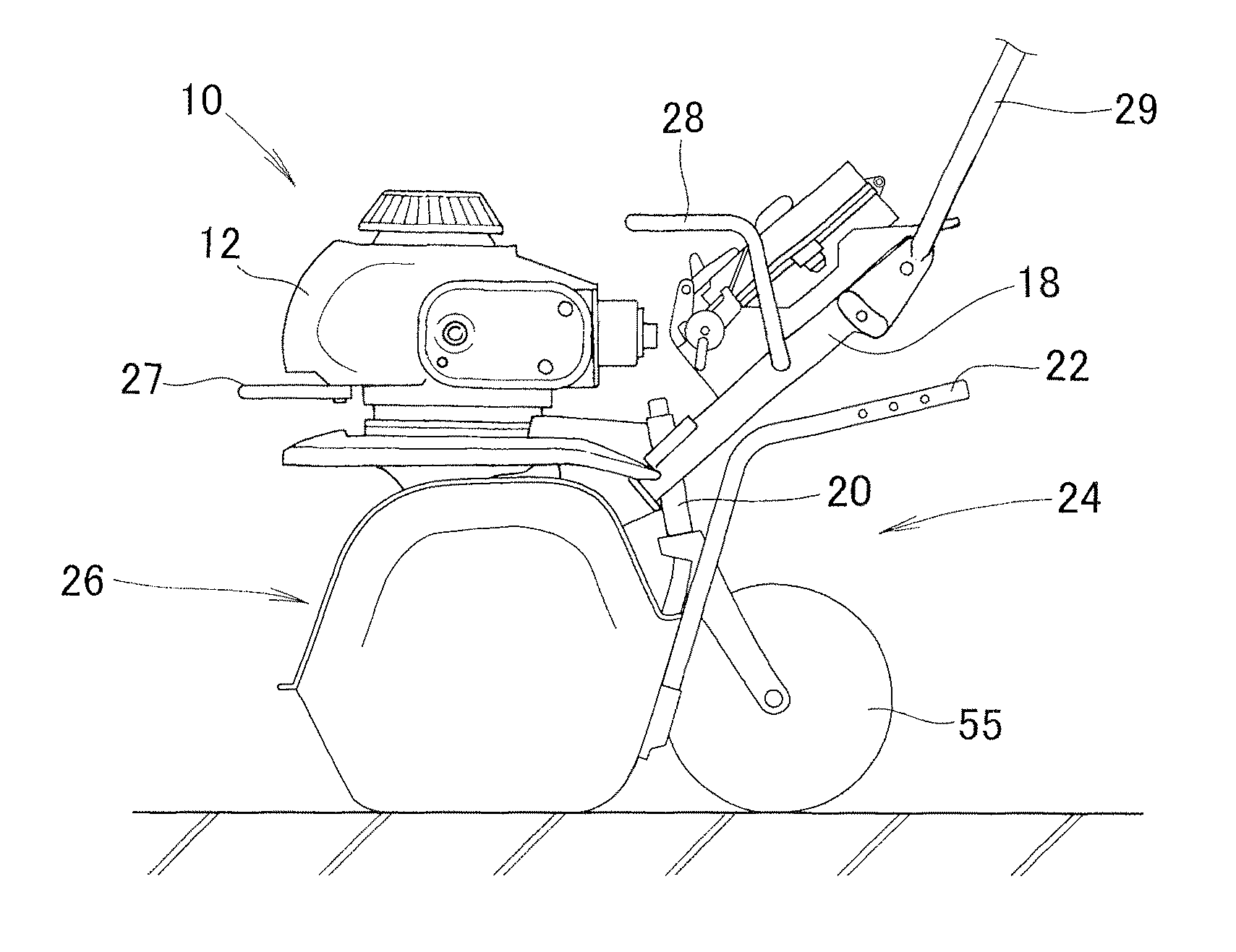 Small-sized tiller