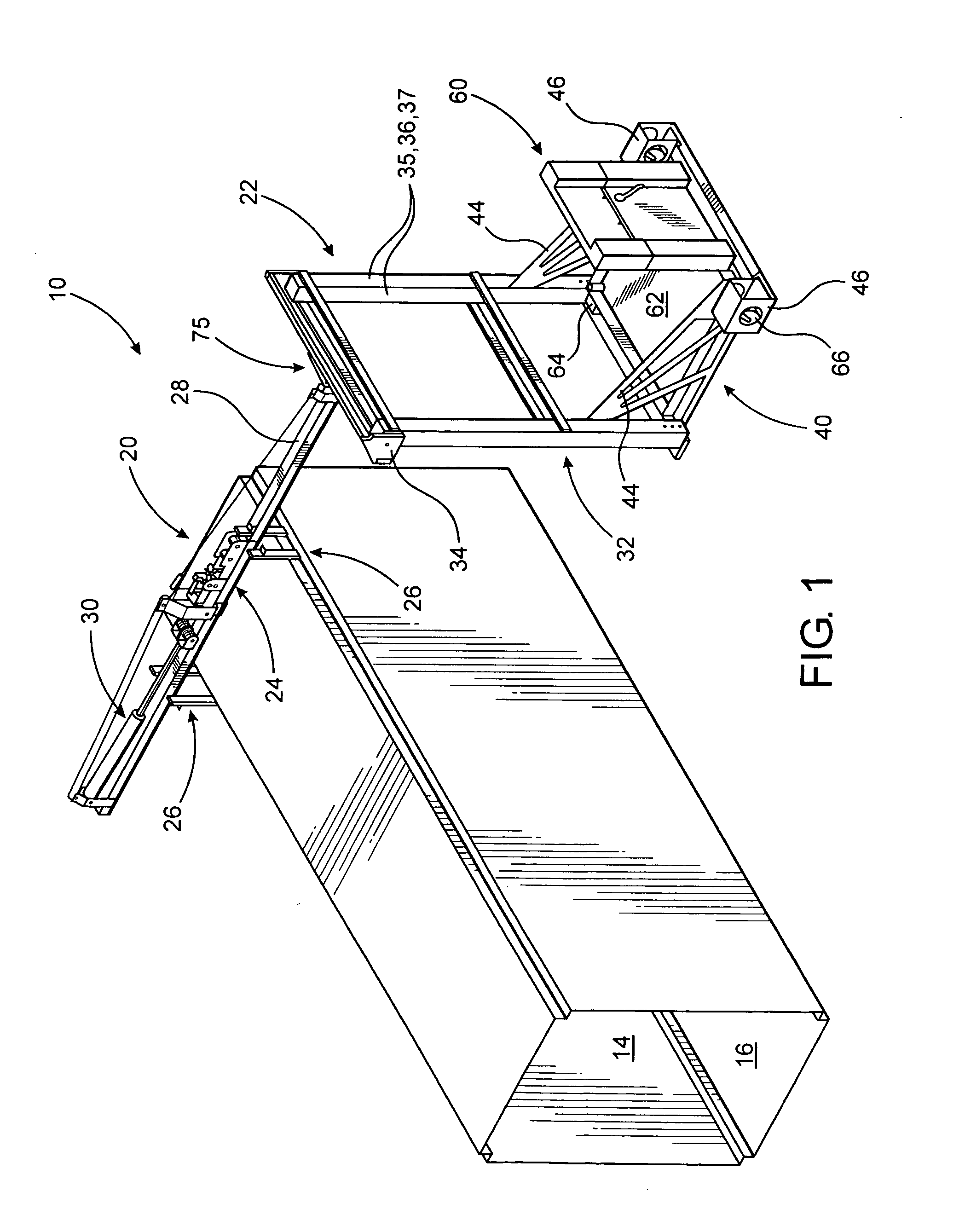 Cargo transfer assembly associated with a passenger boarding bridge