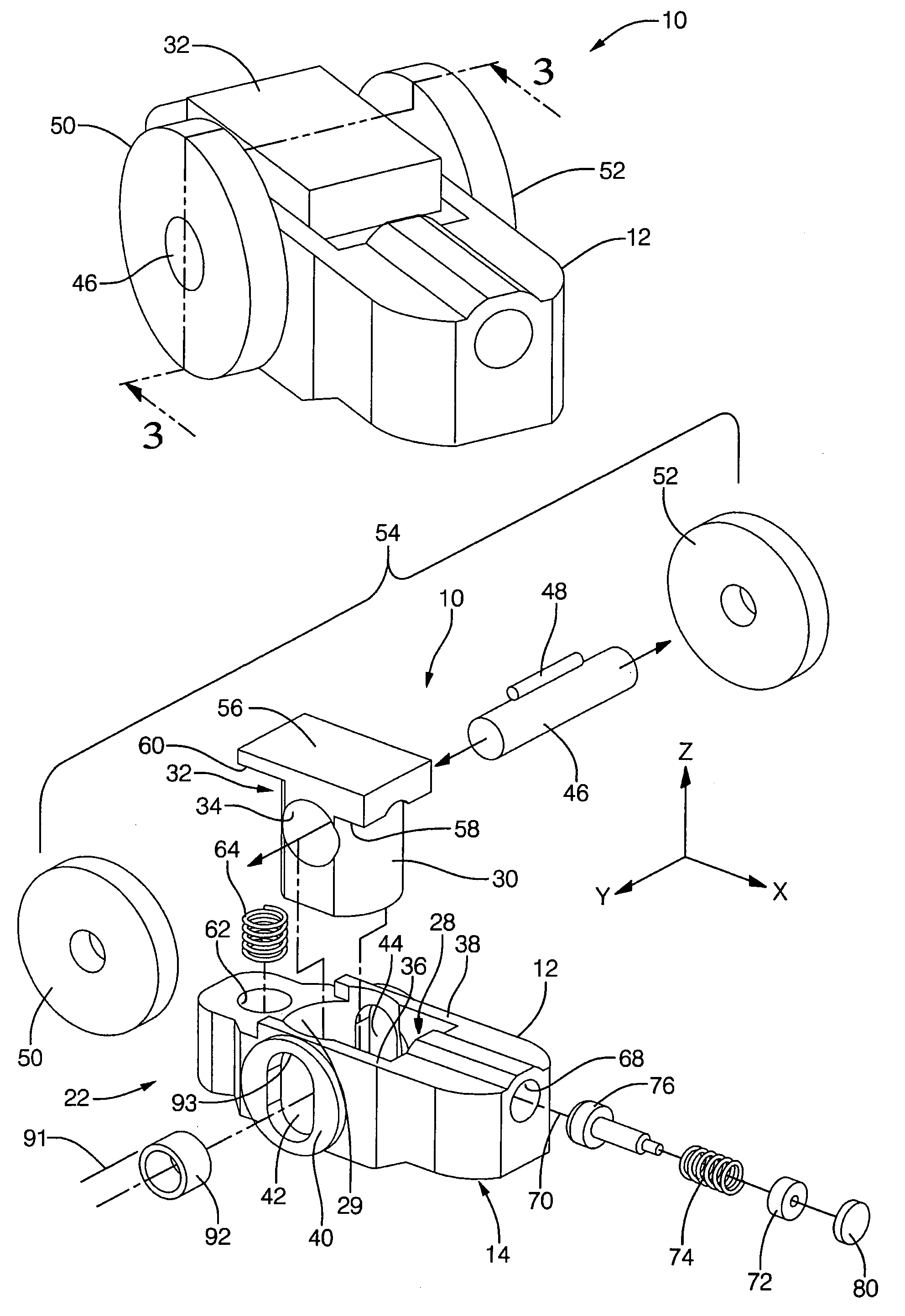 Roller finger follower assembly for valve deactivation