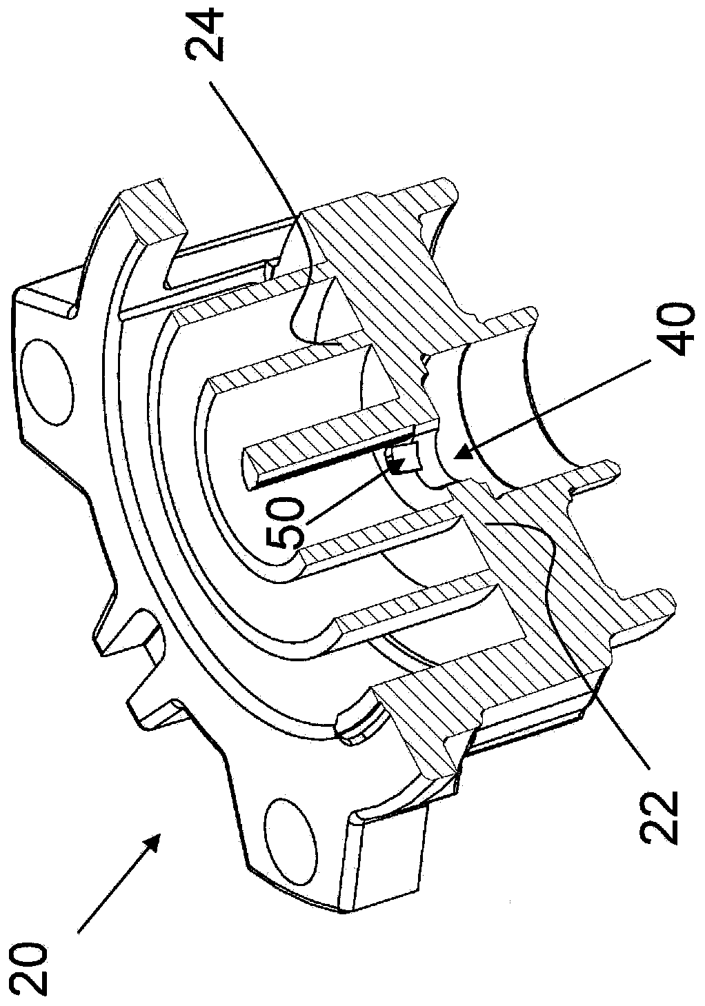 Vortex compressor as well as fixed vortex member and movable vortex member