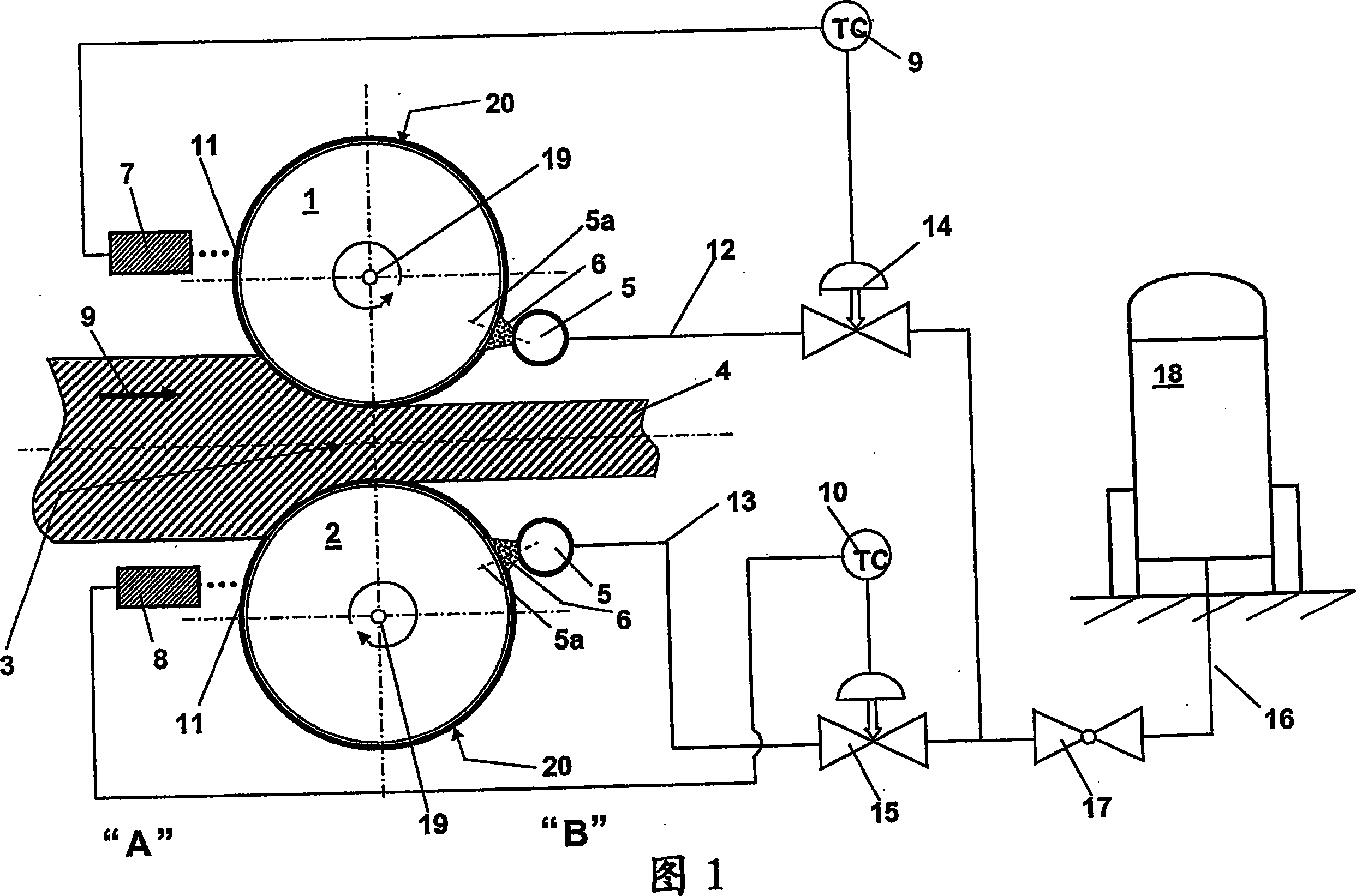 Method for the cold rolling of metallic rolled stock