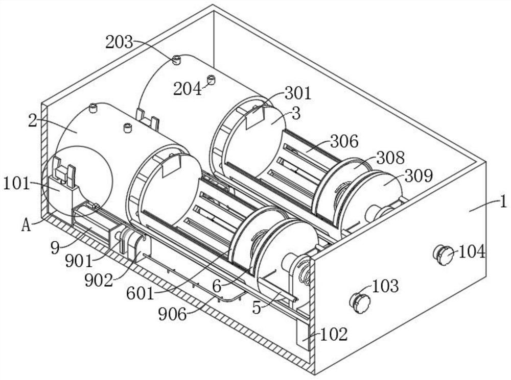 Battery transportation and storage device and storage method