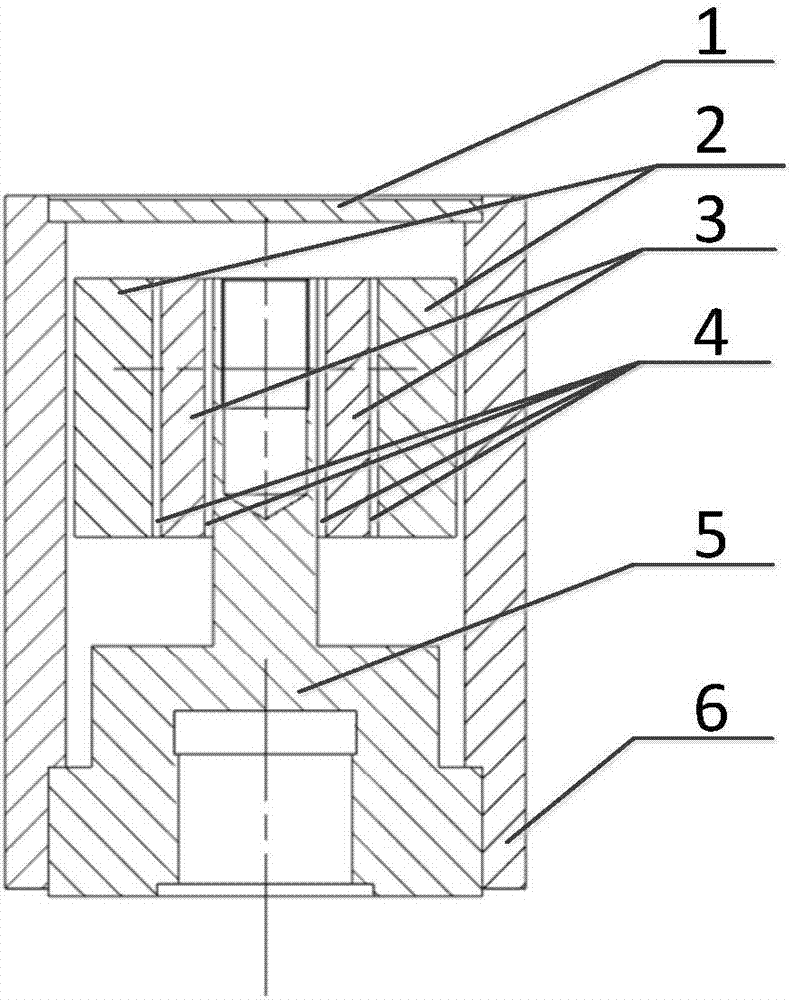 Piezoelectric passive acceleration sensor