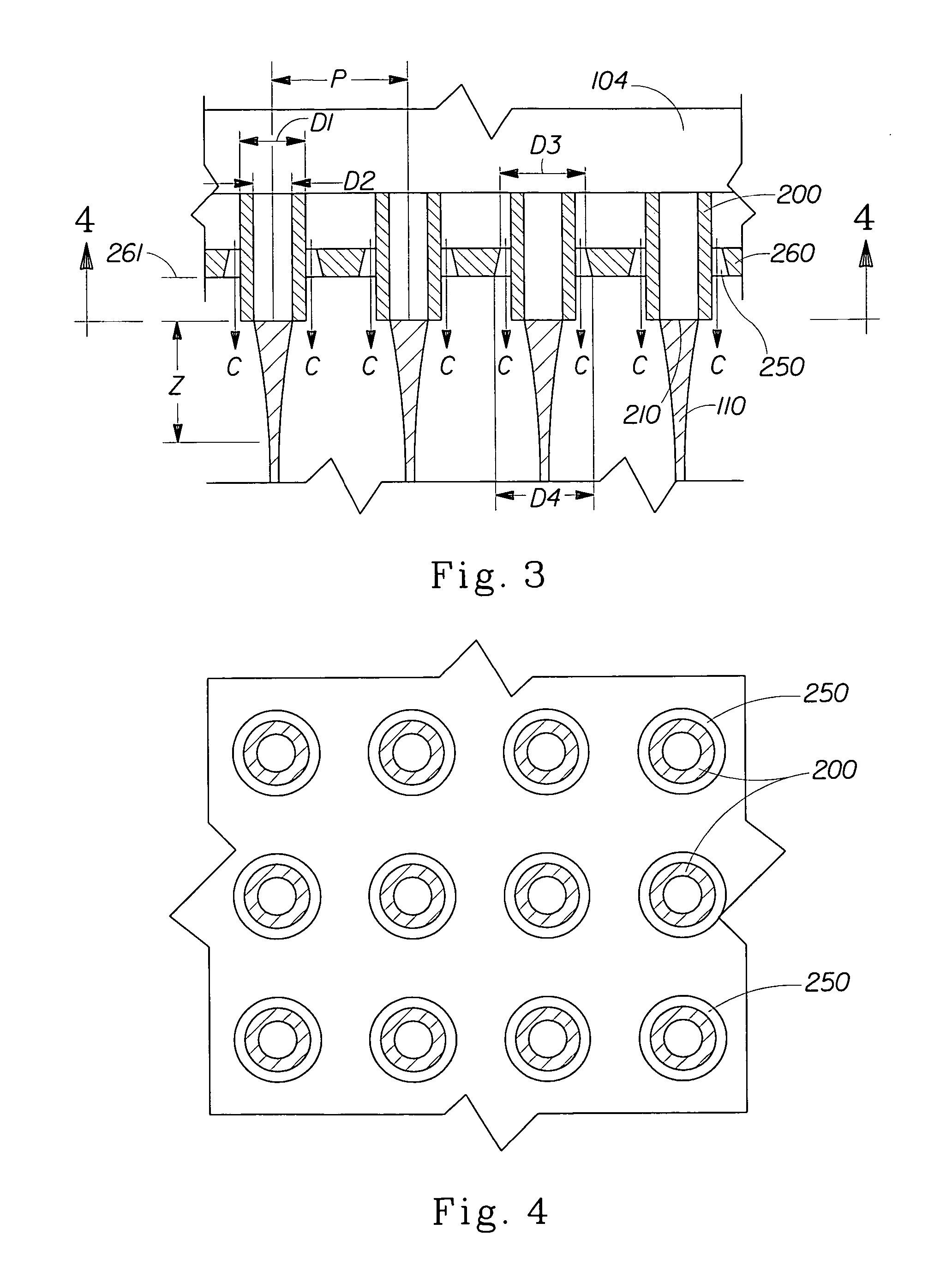 Structures comprising an association agent and processes for making same