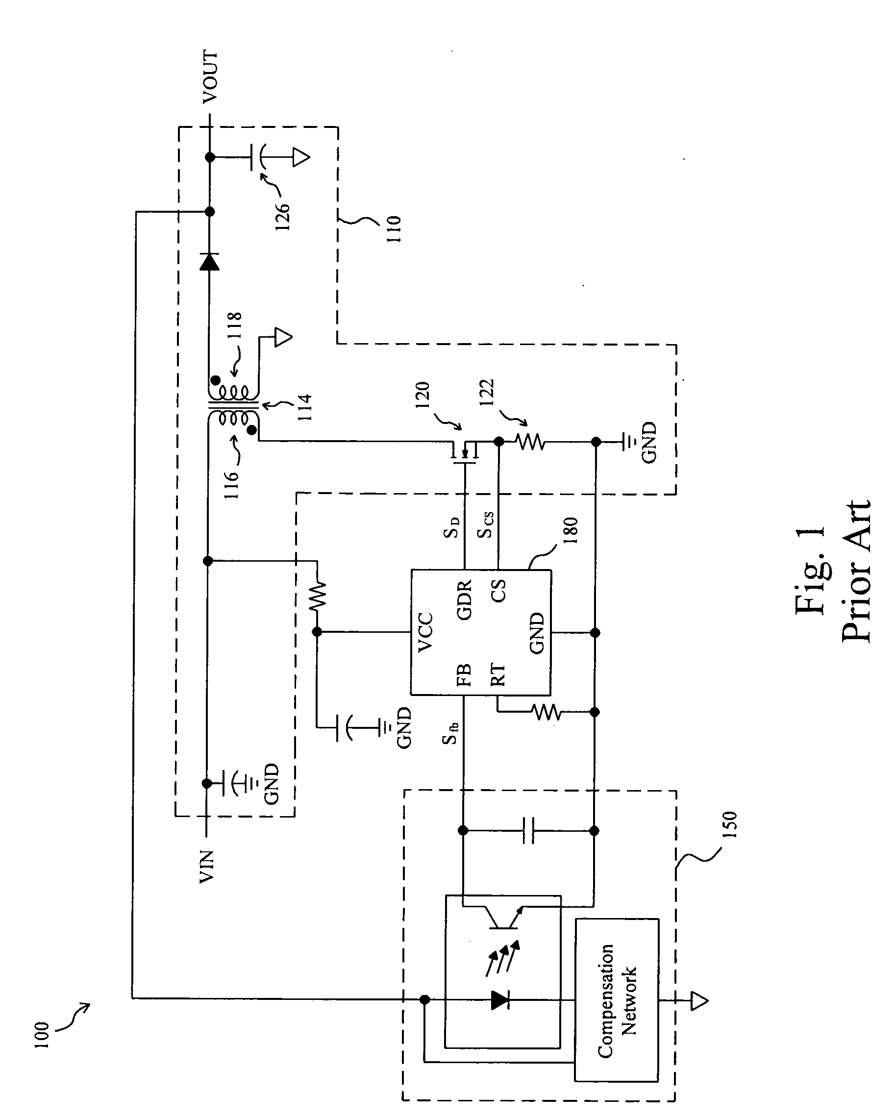 Apparatus and method for reducing the die area of a PWM controller