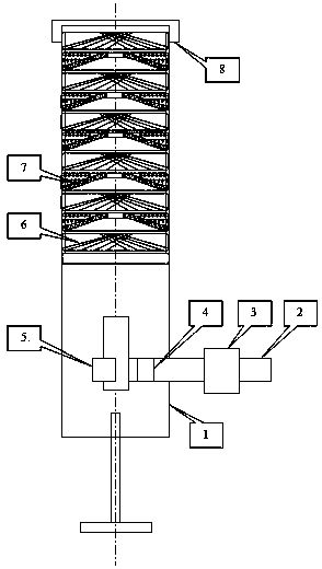 Rotational-flow static-state mixed aeration apparatus