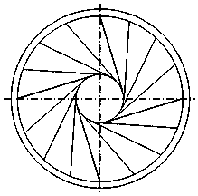 Rotational-flow static-state mixed aeration apparatus