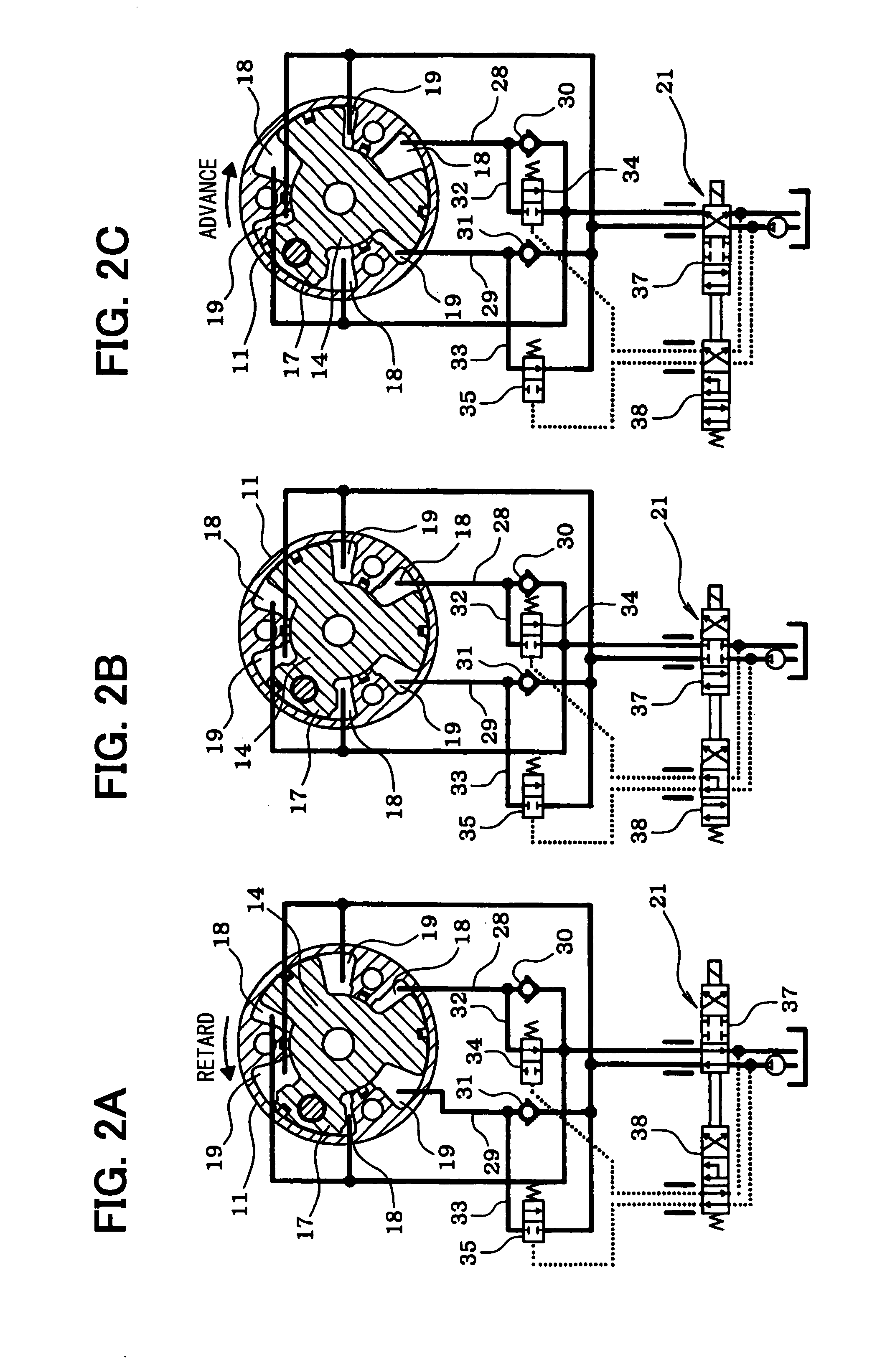 Diagnosis system for vane-type variable valve timing controller