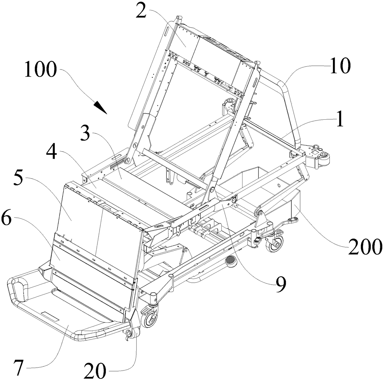 Medical bed and adjustable bed board thereof