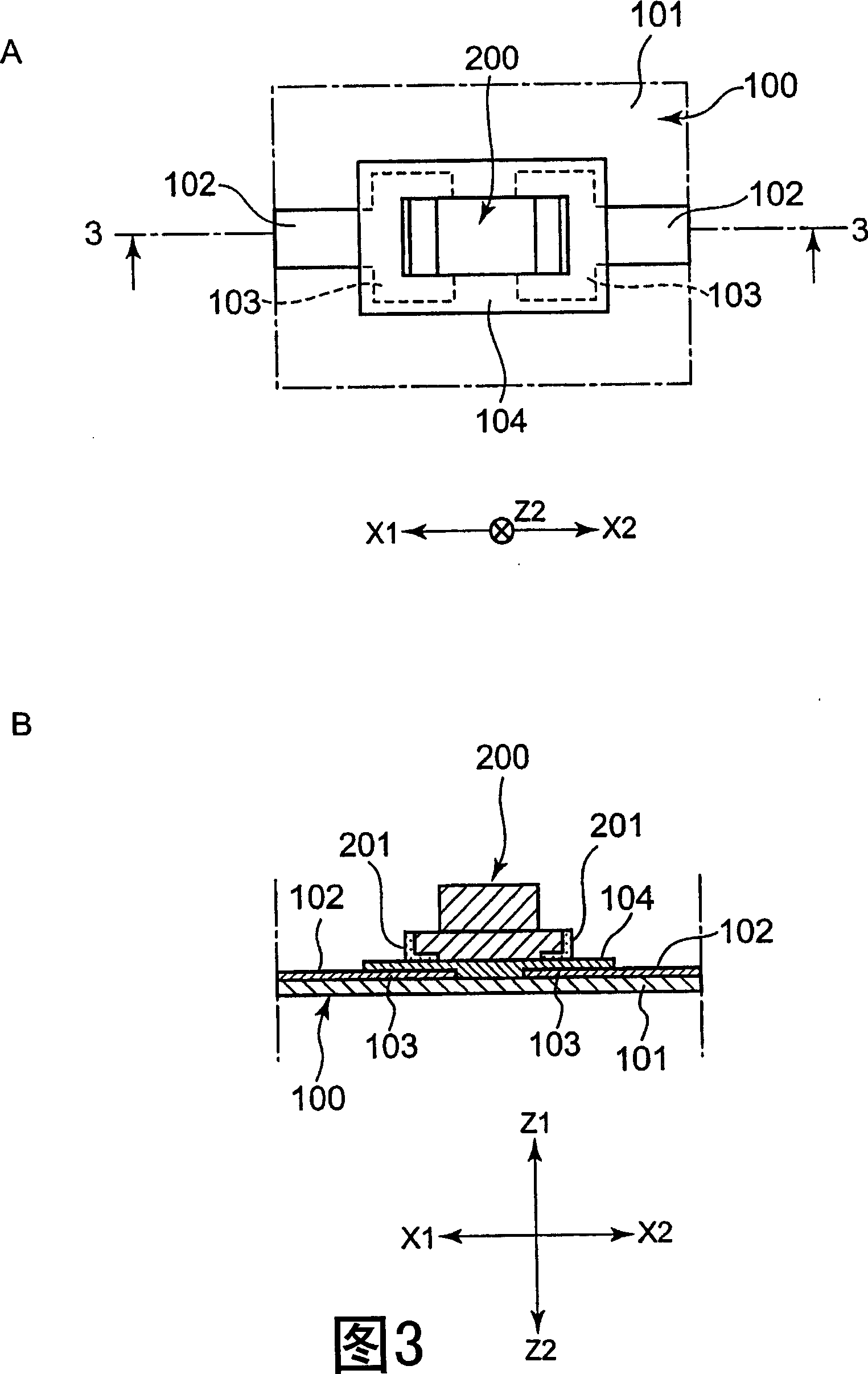 Electronic components packaging substrate