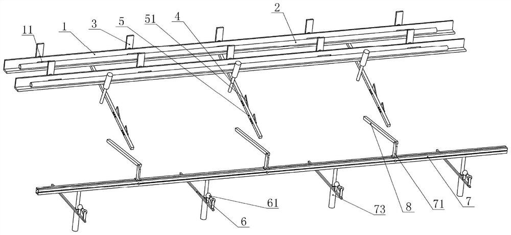 Automatic sampling structure for pipe production