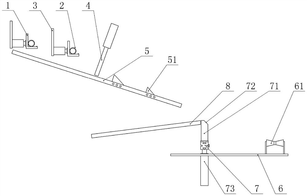 Automatic sampling structure for pipe production