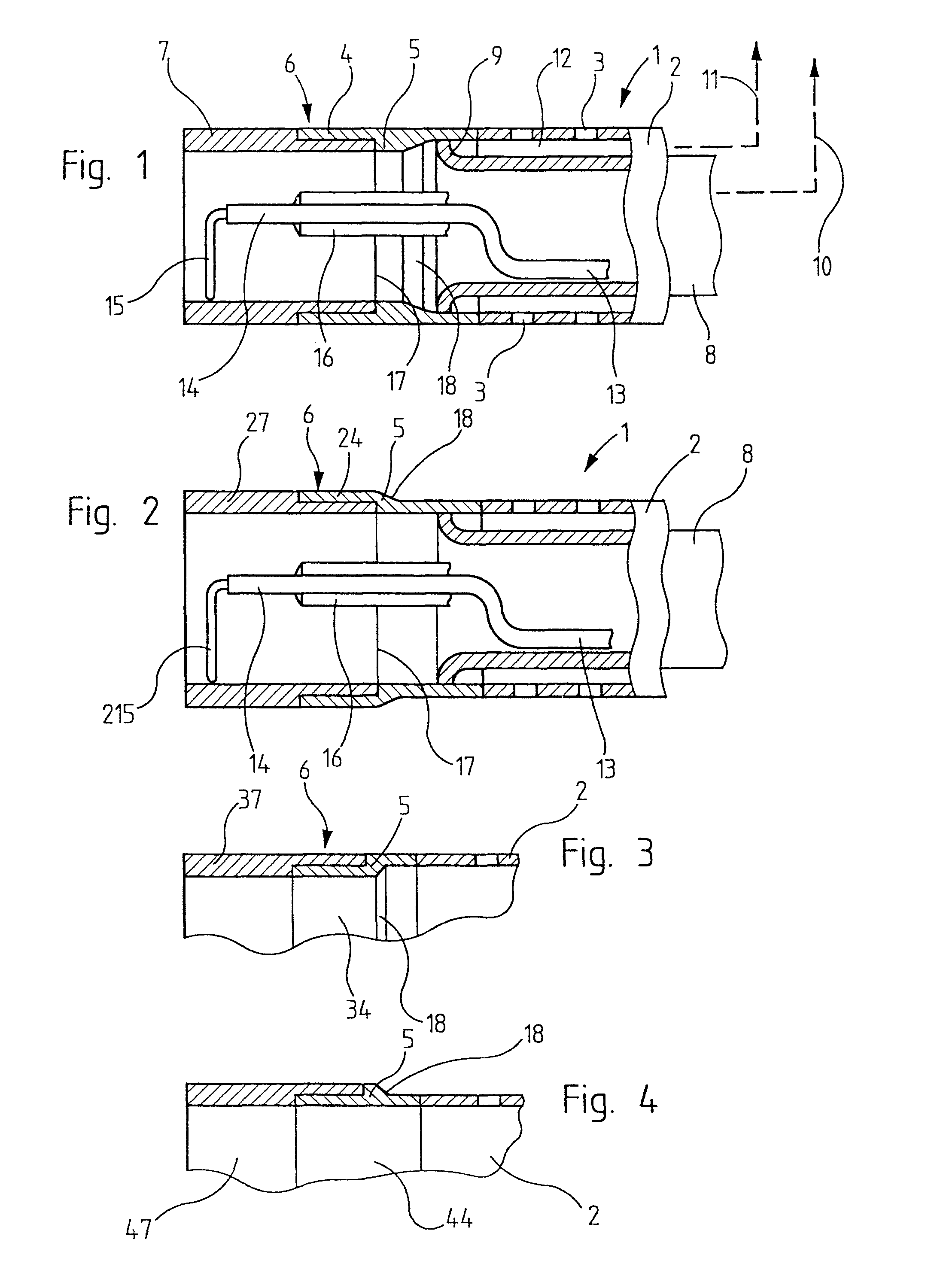 Urological resectoscope fitted with an insulating element at its external stem