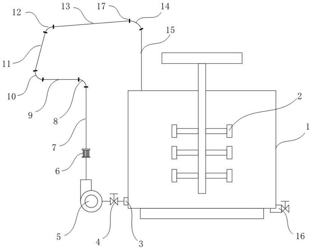 Test device and test method for wear test of filling slurry conveying pipeline