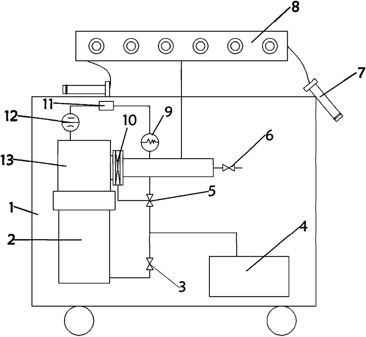 A vacuum storage and testing device for transmission electron microscope sample rod