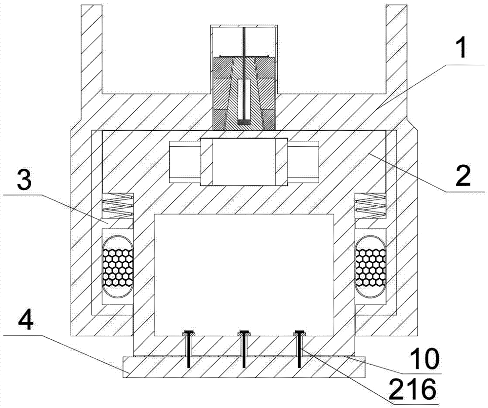 Continuous beam bridge hierarchical control and bidirectional shock-resistant connecting damping device