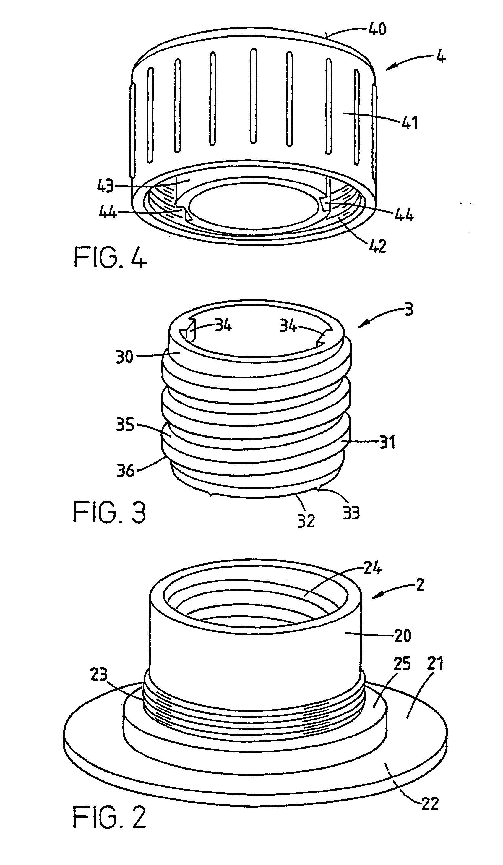 Plastic closing device with a piercing element