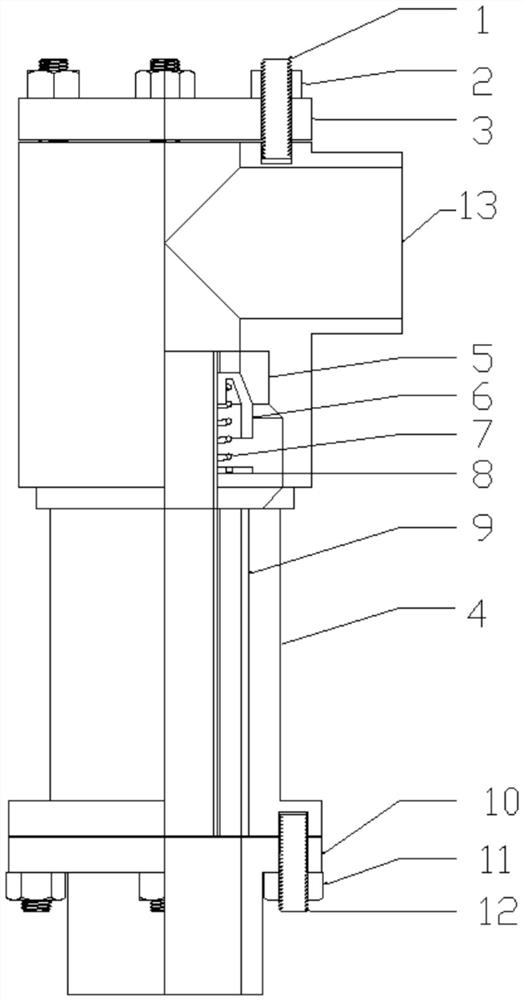 Annular beam device and method for adjusting local flow velocity of pipeline