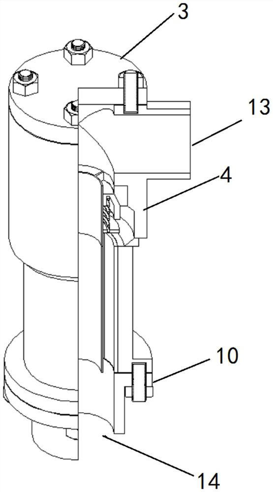 Annular beam device and method for adjusting local flow velocity of pipeline