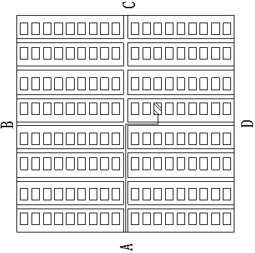 Vehicle parking space automatic navigation method and system for garage